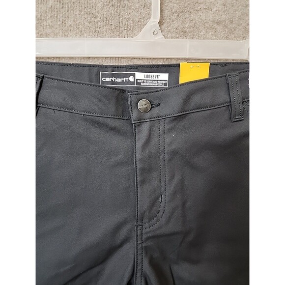 Carhartt Rugged Flex Loose Fit Canvas Work Shorts Womens 12 Gray NEW - Picture 3 of 11